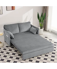 Streamdale Furniture 55" Convertible Sofa Bed with Usb Ports.