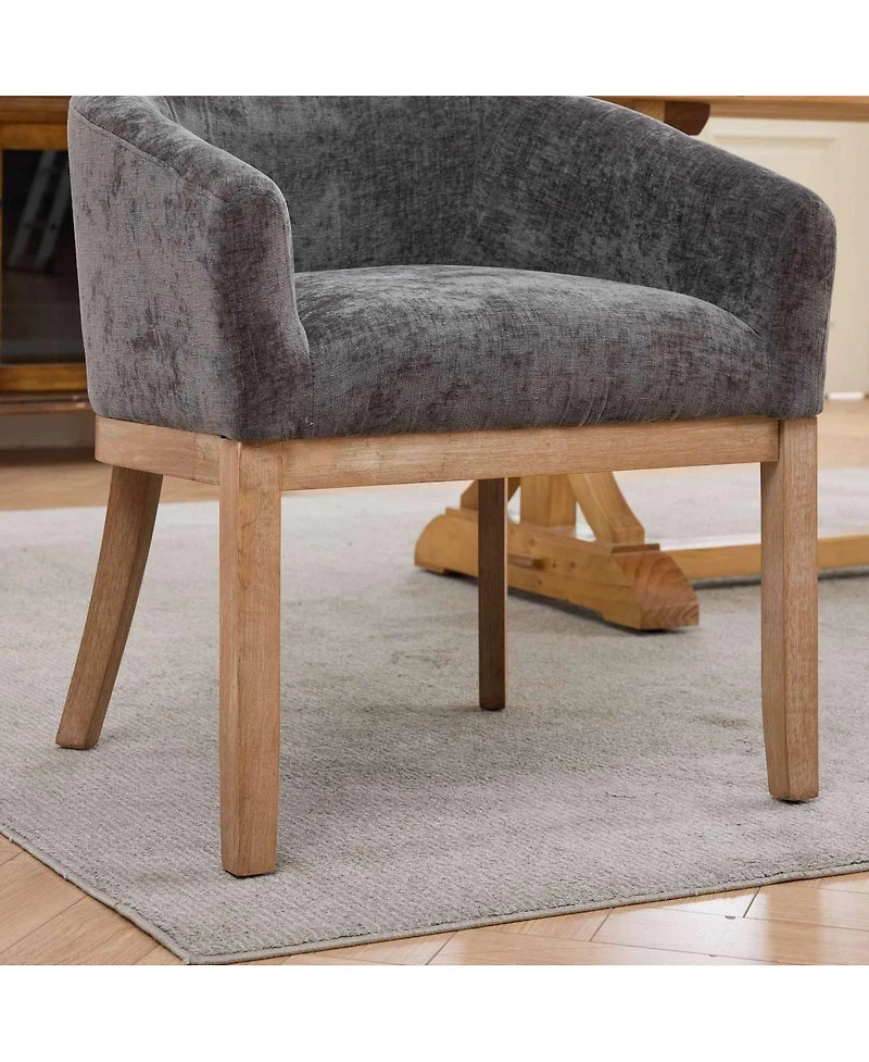 Streamdale Furniture Mid Century Barrel Dining Chairs