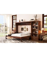 Streamdale Furniture Murphy Bed with Storage, Shelf, Drawer