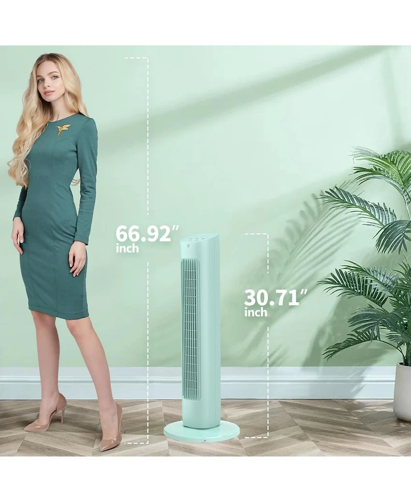 Antarctic Star Oscillating Tower Fan with Led Display, Remote and 15H Timer