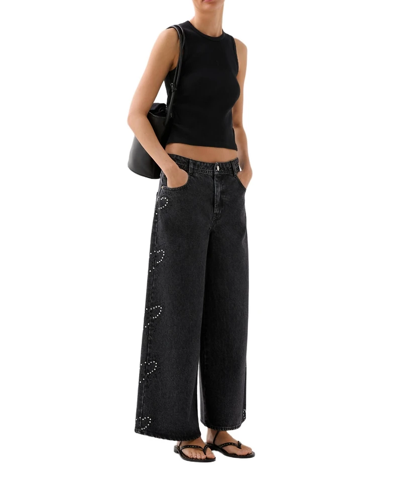 Scalpers Women's Rib Gather Side Tee