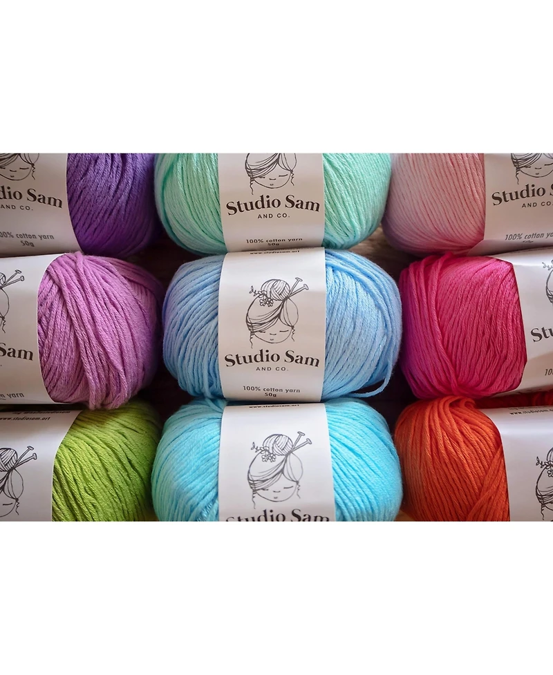 Gnuadz Studio Sam Cotton Yarn Knitting Crochet Blankets Clothes