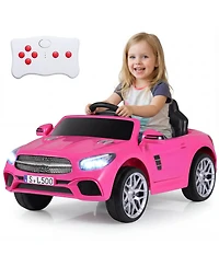 Slickblue Kids 12V Ride On Car with Remote Control, Music and Led Lights