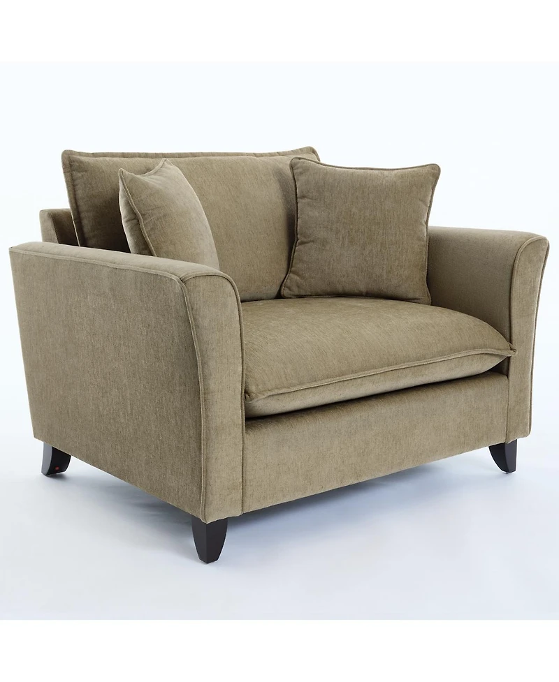 Streamdale Furniture Chenille Oversized Armchair with Pillow