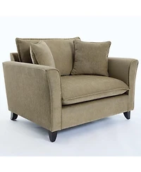 Streamdale Furniture Chenille Oversized Armchair with Pillow