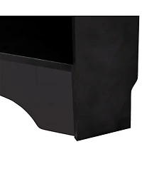 Streamdale Furniture Minimalist Corner Hall Tree with Shoe Bench and Coat Rack