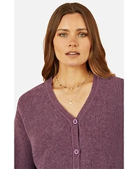 Yumi Women's Marl Knit Cardigan