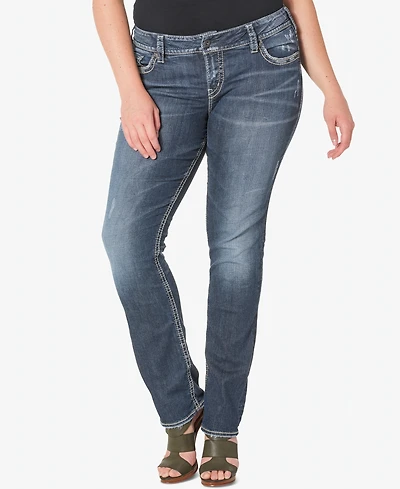 Silver Jeans Co. Plus Suki Straight-Leg