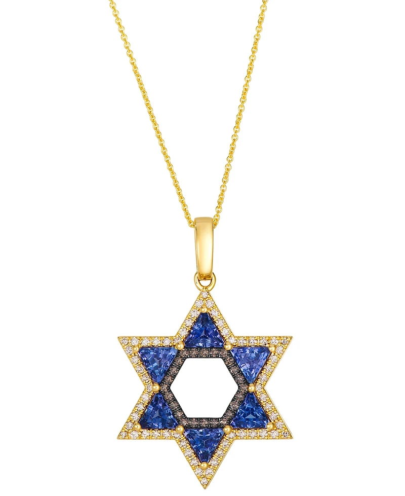Le Vian Tanzanite (1-3/4 ct. t.w.) & Diamond (3/8 ct. t.w.) Pendant Necklace in 14k Honey Gold