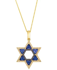 Le Vian Tanzanite (1-3/4 ct. t.w.) & Diamond (3/8 ct. t.w.) Pendant Necklace in 14k Honey Gold