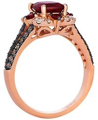Le Vian Garnet (1-7/8 ct. t.w.) & Diamond (5/8 ct. t.w.) Ring in 14k Strawberry Gold