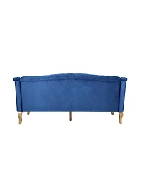 Streamdale Furniture Comfy 3-Seat Sofa with Curved Wooden Legs, Perfect for Living Room and Study