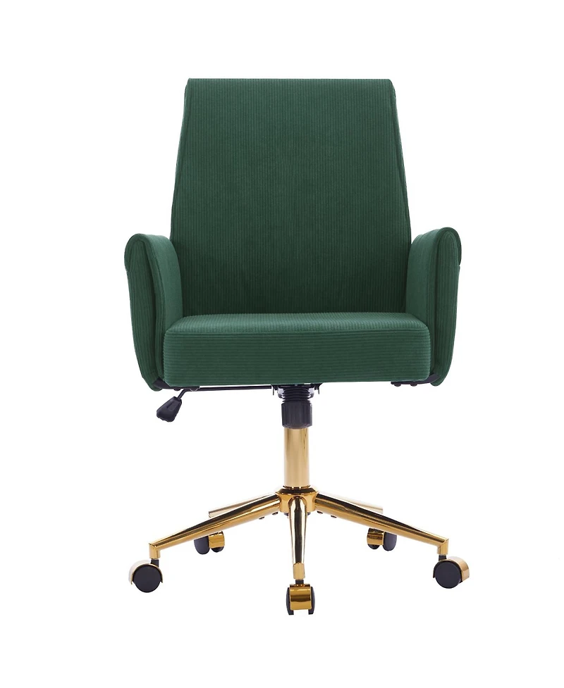 Streamdale Furniture Ergonomic striped fabric office chair with liftable mid-back
