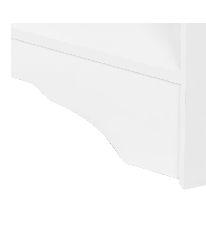 Streamdale Furniture Minimalist Corner Hall Tree with Shoe Bench and Coat Rack