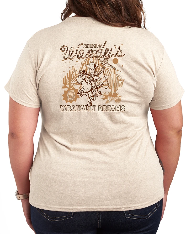 Hybrid Apparel Plus Toy Story 4 Sheriff Woody Show Short-Sleeve Graphic T-Shirt