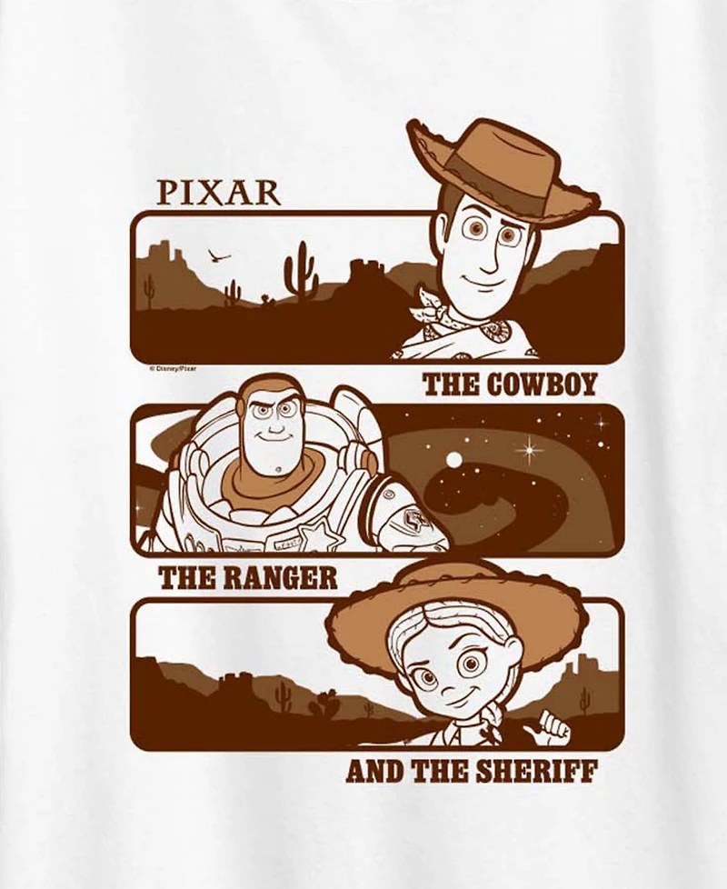 Hybrid Apparel Plus Toy Story 5 Woody Buzz Jessie Stack Short-Sleeve Graphic T-Shirt