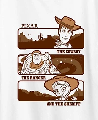 Hybrid Apparel Plus Toy Story 5 Woody Buzz Jessie Stack Short-Sleeve Graphic T-Shirt