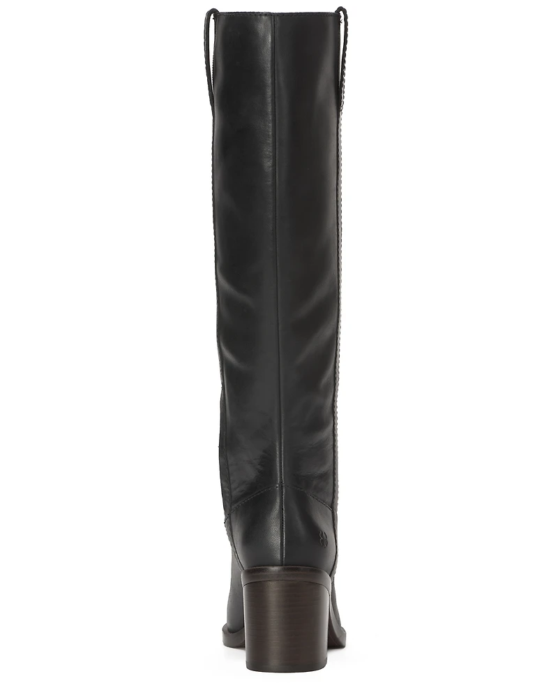 Lucky Brand Women's Adana Wide Calf Tall Block Heel Boots
