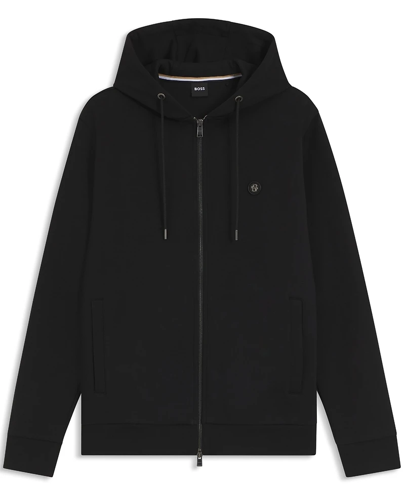 Boss by Hugo Men's Cotton-Blend Zip-Up Regular-Fit Hoodie