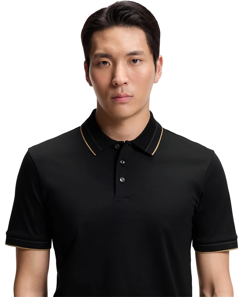 Boss by Hugo Men's Mercerised Cotton Slim-Fit Polo Shirt