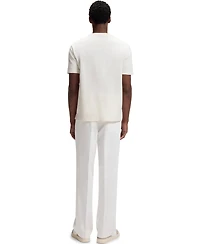 Boss by Hugo Men's Cotton Regular-Fit Jacquard Structure T-Shirt