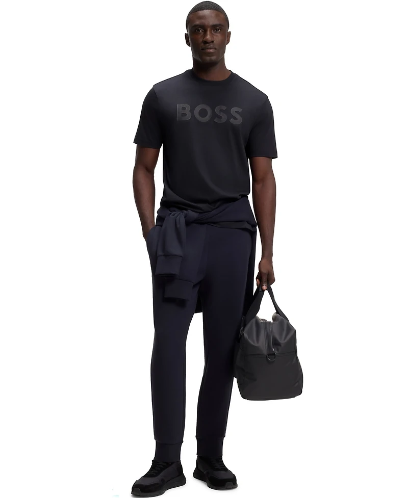 Boss by Hugo Men's Cotton Regular-Fit Tonal Logo T-Shirt