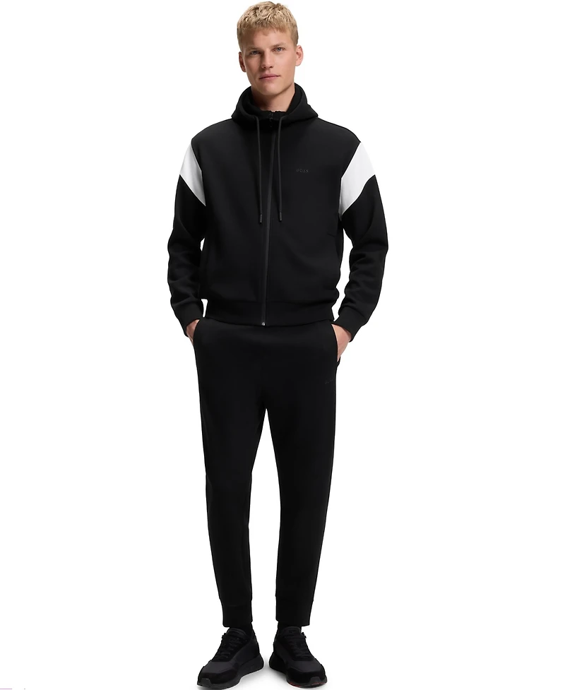 Boss by Hugo Men's Regular-Fit Zip-Up Spacer Pique Sweatshirt