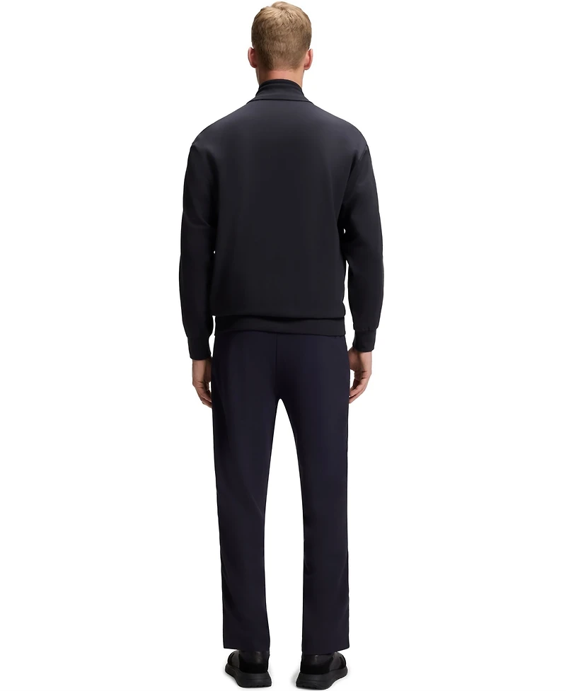 Boss by Hugo Men's Regular-Fit Tonal Jacquard Tape Sweatshirt