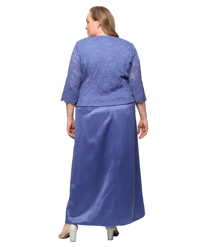Alex Evenings Plus Lace Dress & Jacket