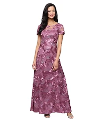 Alex Evenings Petite Embellished Lace Gown