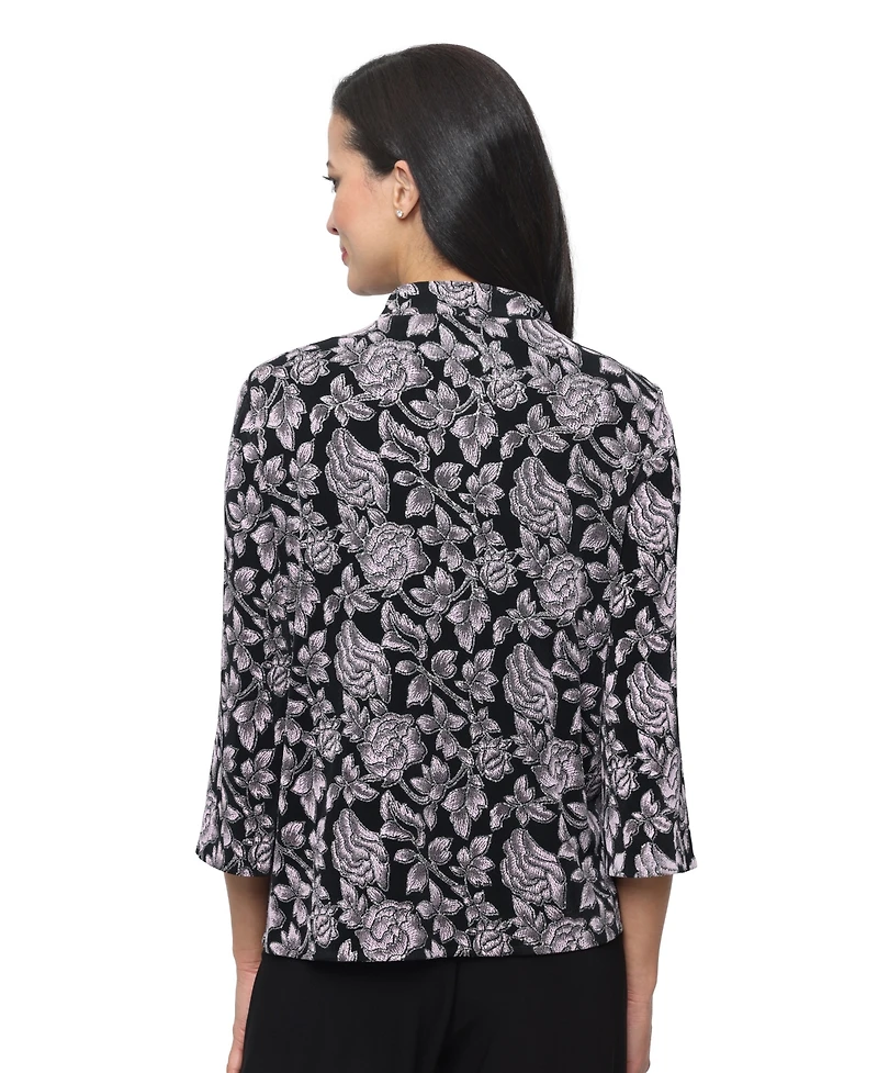 Alex Evenings Petite 3/4-Length-Sleeve Jacket and Sleeveless Top, 2-Piece Set