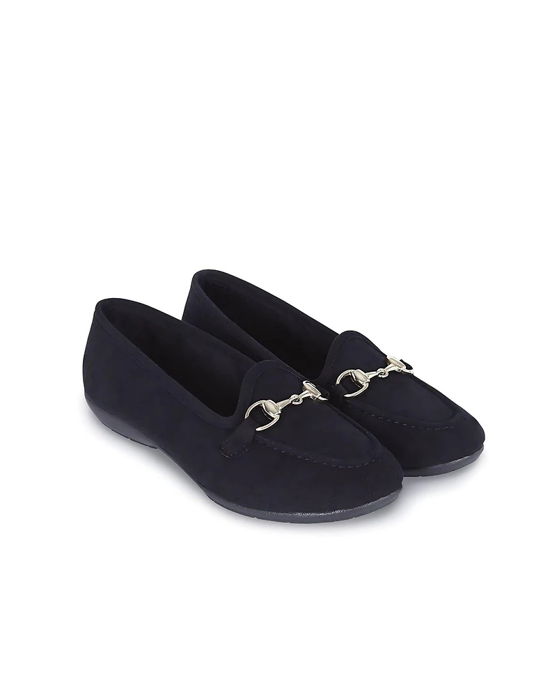 Menina Step Women's Royal Suede Buckle Slipper