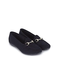 Menina Step Women's Royal Suede Buckle Slipper