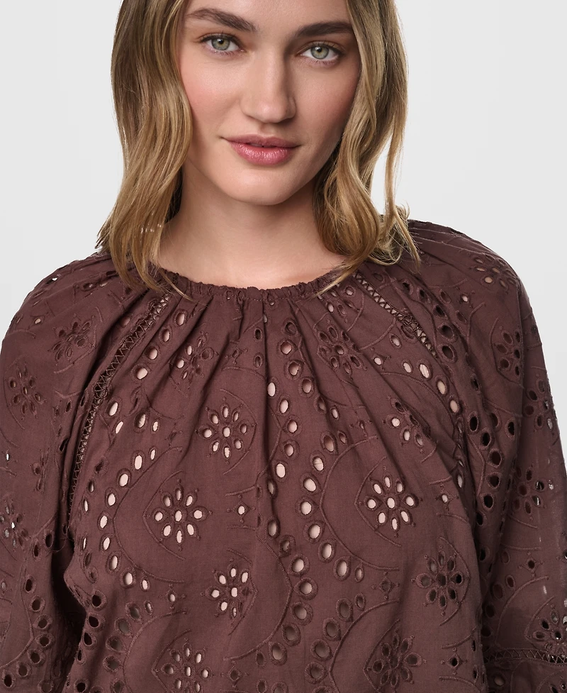 Dkny Jeans Women's Crewneck Relaxed-Fit Top