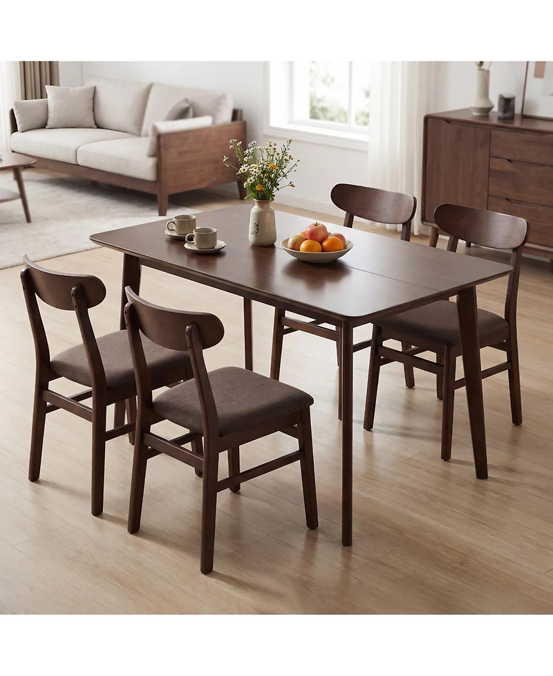 Slickblue Kitchen Dining Table Rectangular for 4 to 6 People