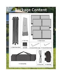 gaomon Pop Up Gazebo Canopy Tent for Backyard Patio Garden with 4 Sand Bags, Green