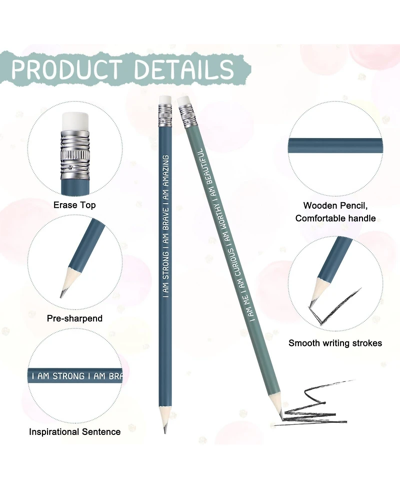 Gnuadz Inspirational Pencils Motivational Students Classroom Teacher School