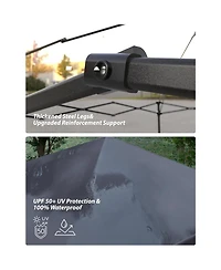 gaomon Outdoor 4-Sidewall 10x10 Pop Up Canopy Tent for Picnics, Camping