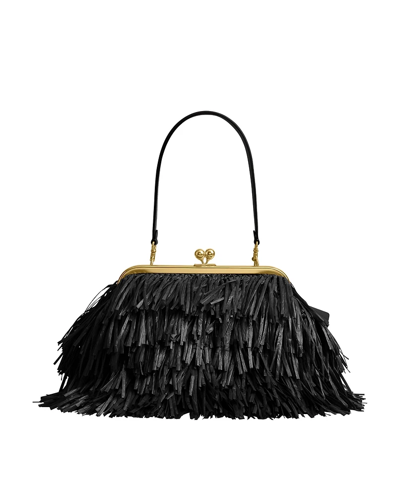 Coach Kiss-Lock Frame Large Shoulder Handbag