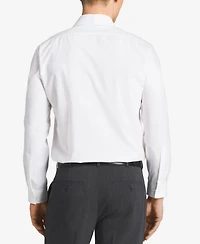 Calvin Klein Men's Slim-Fit Non-Iron Spread Collar Herringbone Dress Shirt