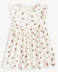 First Impressions Baby Girls' 0M-24M Short-Sleeve Football-Print Dress, Macy's Exclusive