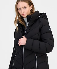 Calvin Klein Women's Bibbed Packable Puffer Coat
