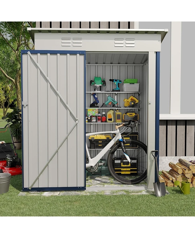 gaomon Storage Shed Metal Tool Garden Shed for Garden, Backyard, Patio
