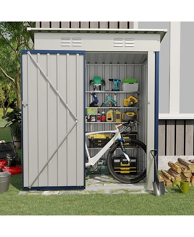gaomon Storage Shed Metal Tool Garden Shed for Garden, Backyard, Patio