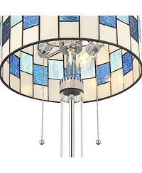 Robert Louis Tiffany Andra 24 1/2" High Art Glass Table Lamp Set of 2