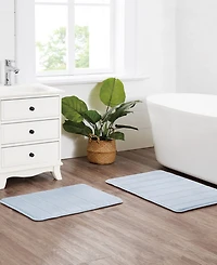 Truly Soft Solid Memory Foam 2-Pc. Bath Rug, 17" x 24"