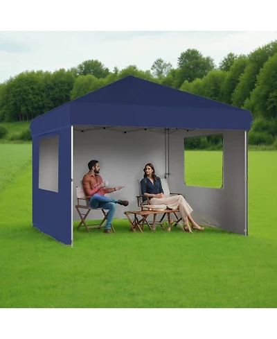 gaomon Outdoor 4-Sidewall Pop Up Canopy Tent for Picnics, Camping