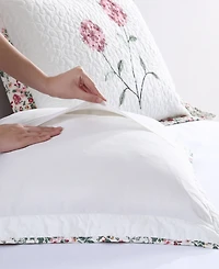 Beatrice Home Fashions Carnation Embroidered Sham, Standard