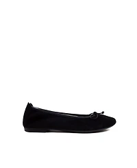 Menina Step Women's Sofia Elastic Suede Ballet Flat