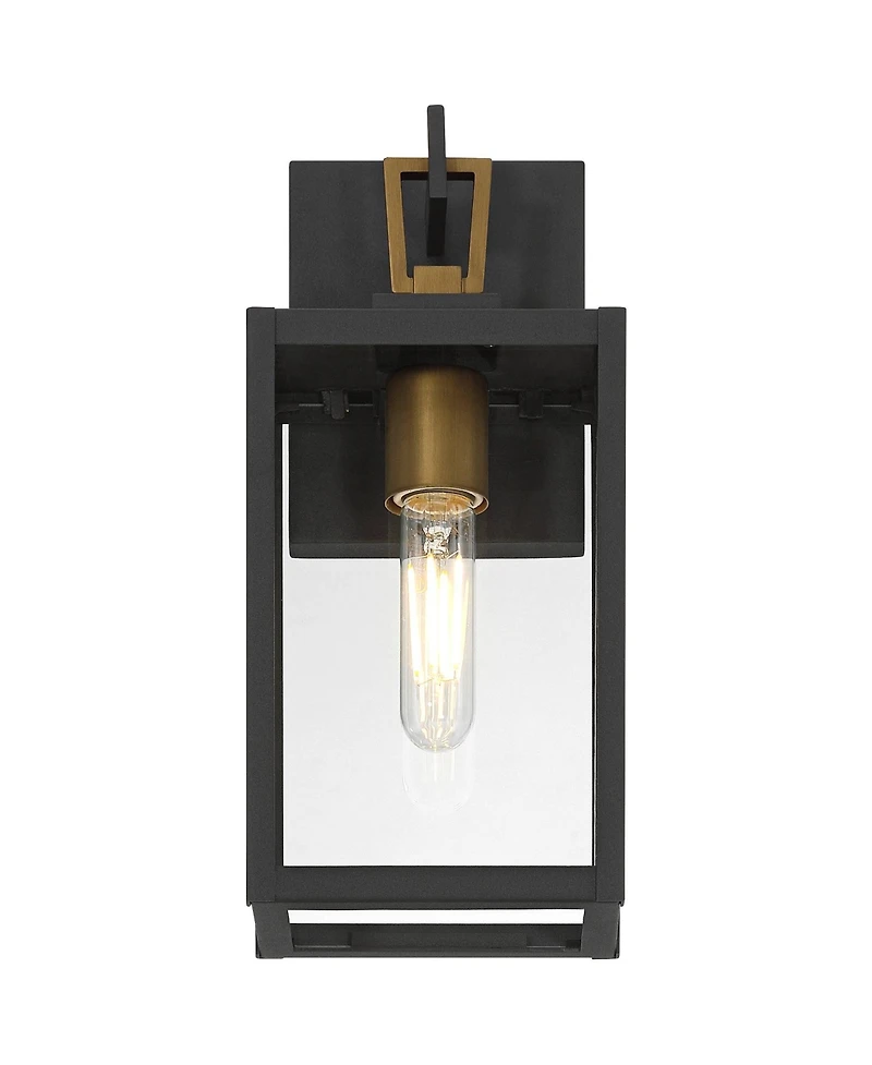 Possini Euro Design Possini Euro Trystin 13 inches Highand Brass Outdoor Wall Light